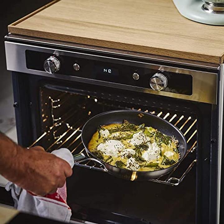 Actual product image KitchenAid Non-Stick Cookware Set with Curved Edge, Oven-Safe, Dishwasher Safe, All Cooktops (Pan set + pot set)