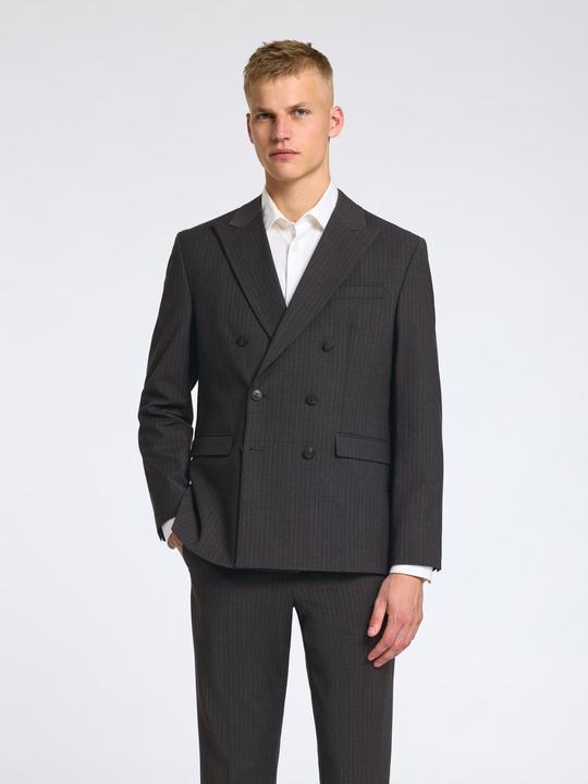 Actual product image Selected Pinstripe Double Breasted Blazer (50)