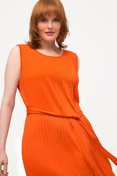 Produktbild Ulla Popken Plissee-Kleid, A-Linie, Rundhals, ärmellos (50, 52)