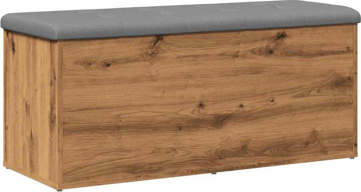 VidaXL Bench with storage space Artisan oak 102x42x45 cm wood-based material (102 cm)