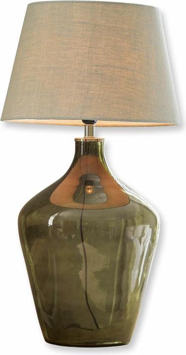 Image du produit Loberon Lampe de table Morazan vert/lin (E27)