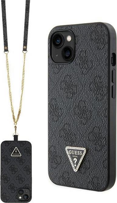 Produktbild Guess GUHCP13MP4TDSCPK iPhone 13 6.1" czarny/black hardcase Crossbody 4G Metal Logo (Apple iPhone 13)