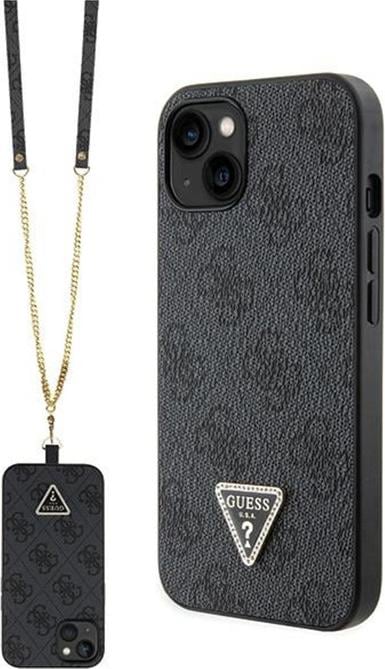 Image du produit Guess GUHCP13MP4TDSCPK iPhone 13 6.1" czarny/black hardcase Crossbody 4G Metal Logo (Apple iPhone 13)
