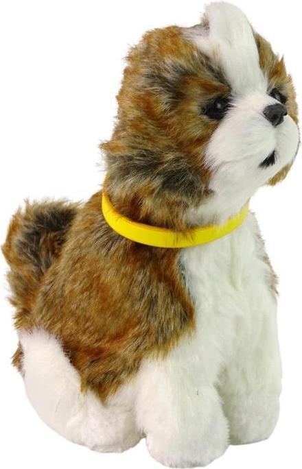 Immagine prodotto Lean Toys Cane interattivo di peluche in morbida pelliccia di razza Shitzu (18 cm)
