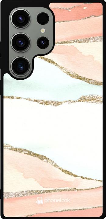 Image du produit PhoneLook Coque Silicone rigide noir Shimmering Orange (Samsung Galaxy S23 Ultra)