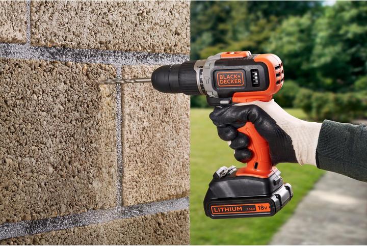 Produktbild Black & Decker Black+Decker BCD003C2KQW Schlagbohrmaschine 18V inkl. Koffer