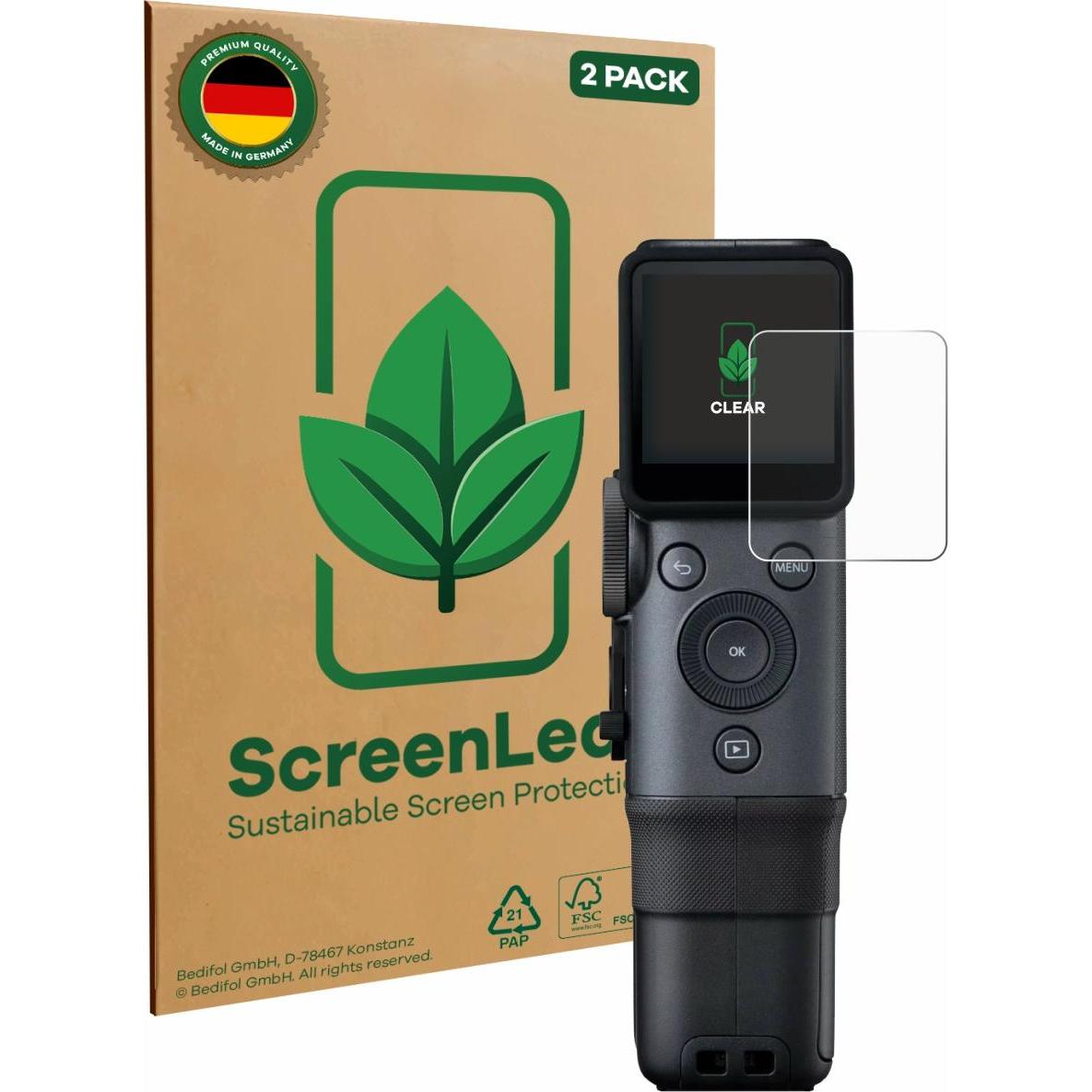 ScreenLeaf Pellicola protettiva, Proteggi Schermo Sostenibili, Clear, Antigraffio, Pellicola protettiva del dispositivo