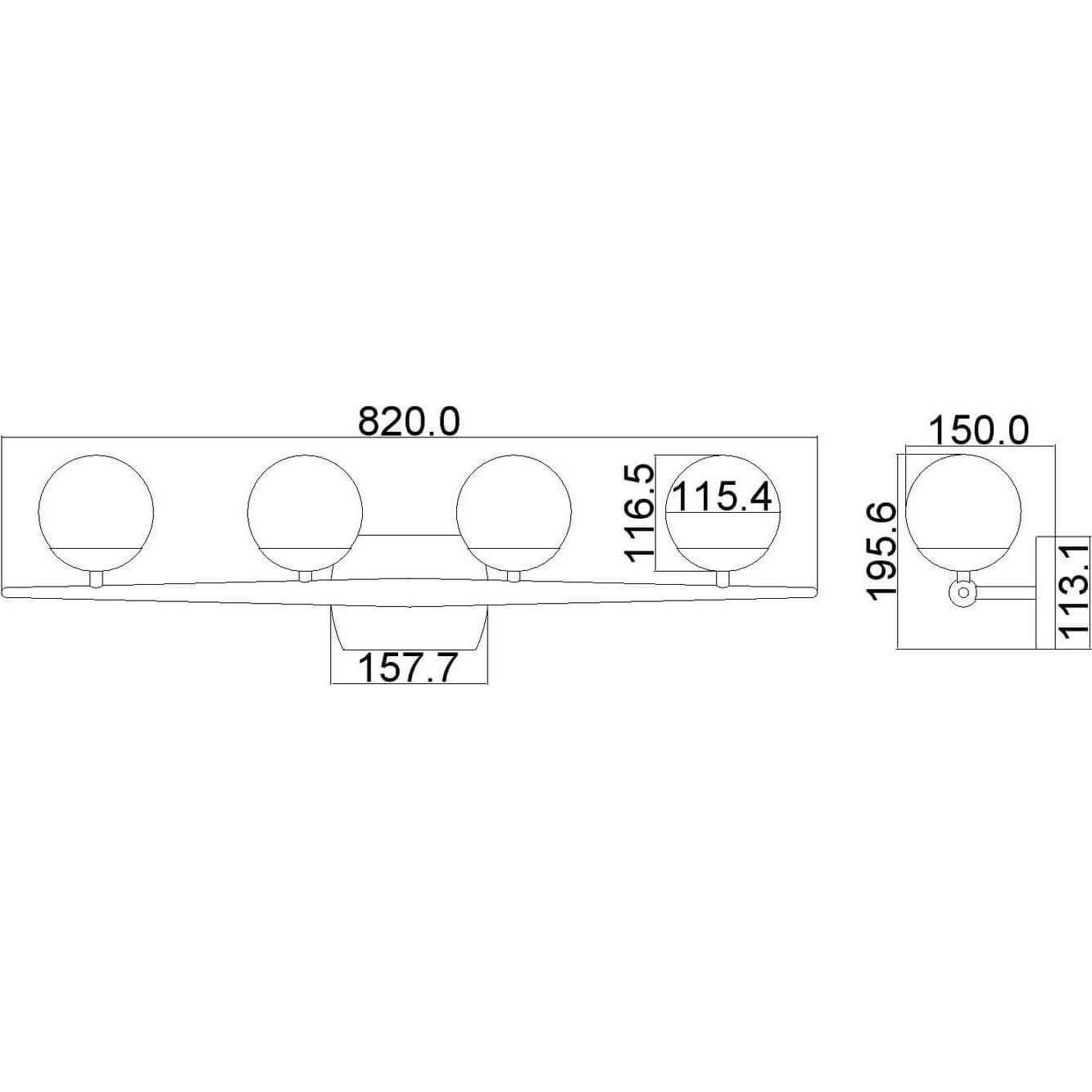 Thumbnail - Elstead Lighting, Wandleuchte + Deckenleuchte, Jasper LED Wandleuchte G9 4-fach Poliertes Chrom IP44 (1280 lm, G9)