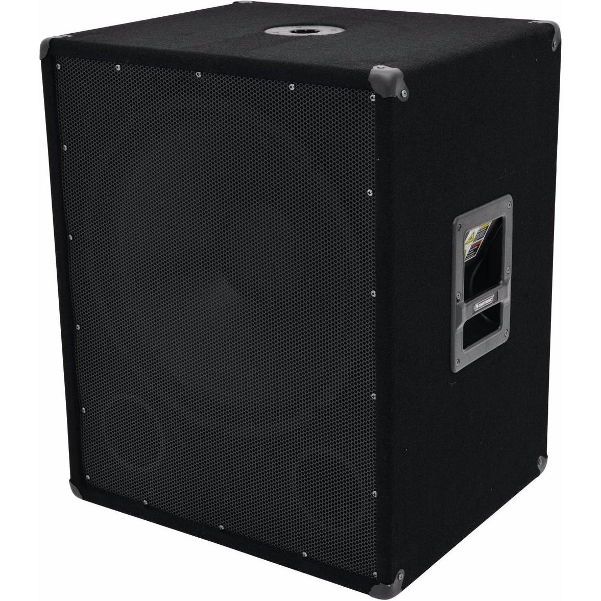 Omnitronic BX-1850 (Subwoofer passiv, 1x 600 W), PA Lautsprecher, Schwarz