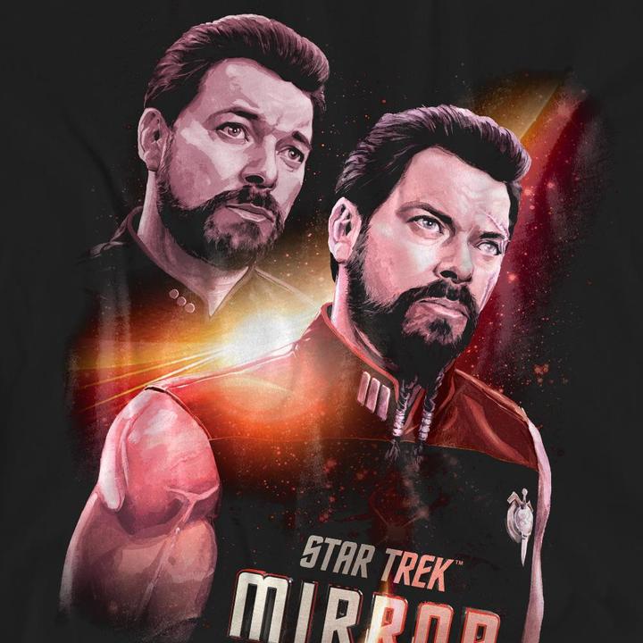 Actual product image Unisex Adult Mirror Riker T-Shirt (S)
