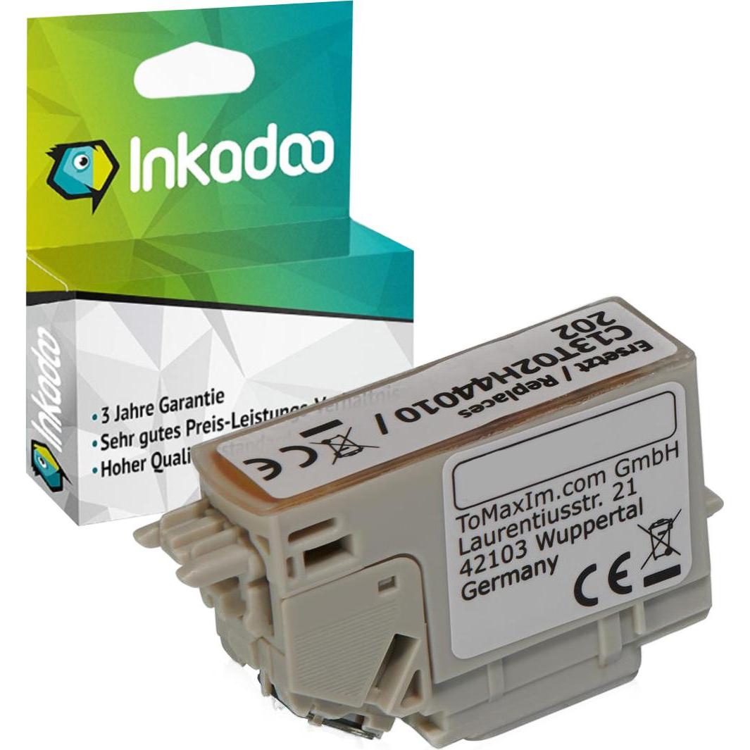 Inkadoo, Druckerpatrone, Kompatibel zu Epson C13T02Fx4010 Tintenpatrone (Y)
