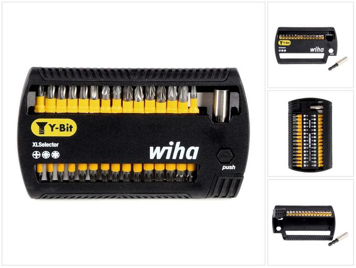 Actual product image Wiha SB 7948Y-904 XLSelector ( 41832 ) Bit Set Y-Bit 25 mm Phillips, Pozidriv, TORX 31-pcs. 1/4" (T 20, PH2, T 10, T 25, T 40, PH3, PH1, PZ2, T 15, PZ3, T 30, PZ1)