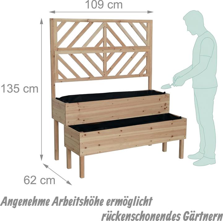 Image du produit Relaxdays Bac à fleurs