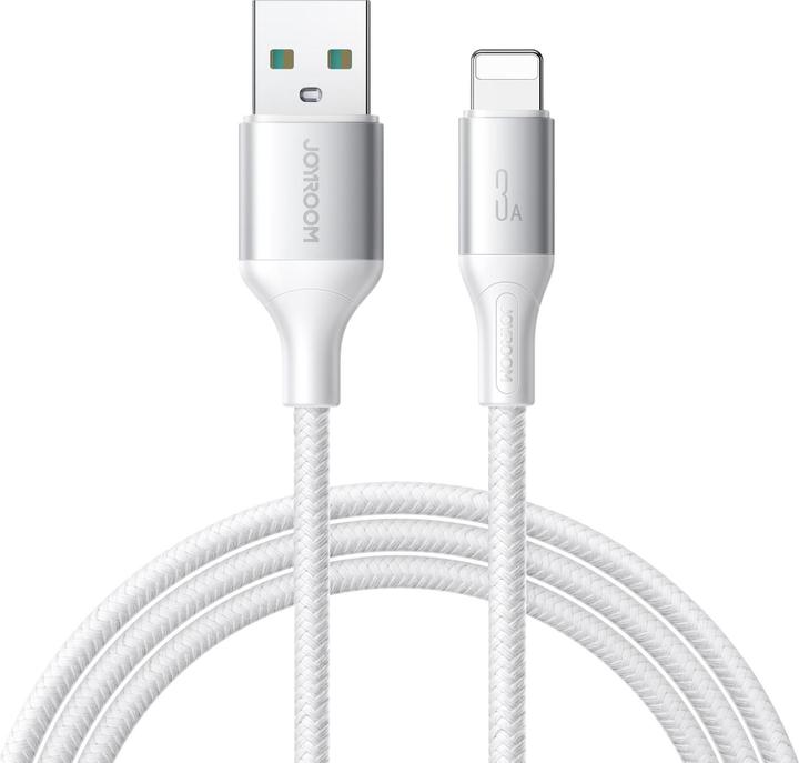 Image du produit Joyroom Flash Series Fast Charging USB-A to Lightning Cable 3A, 1m - White (1 m, 18 W)