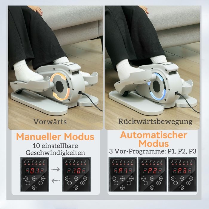 Image du produit Swisshandel24 Mini-Ellipsentrainer Untertisch Mini Crosstrainer für zuhause mit LCD-Monitor