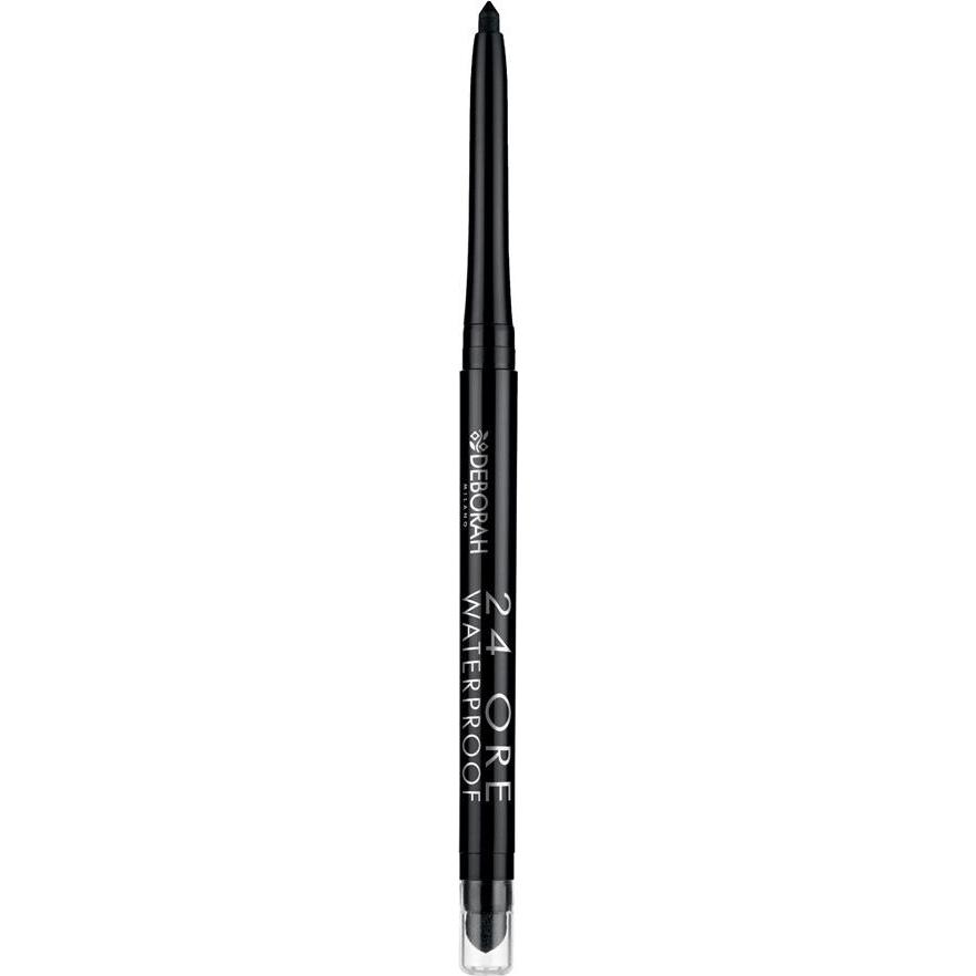 Thumbnail - Deborah Milano, Eyeliner + Kajal, 24Ore Waterproof Eye Pencil No 01 (1)