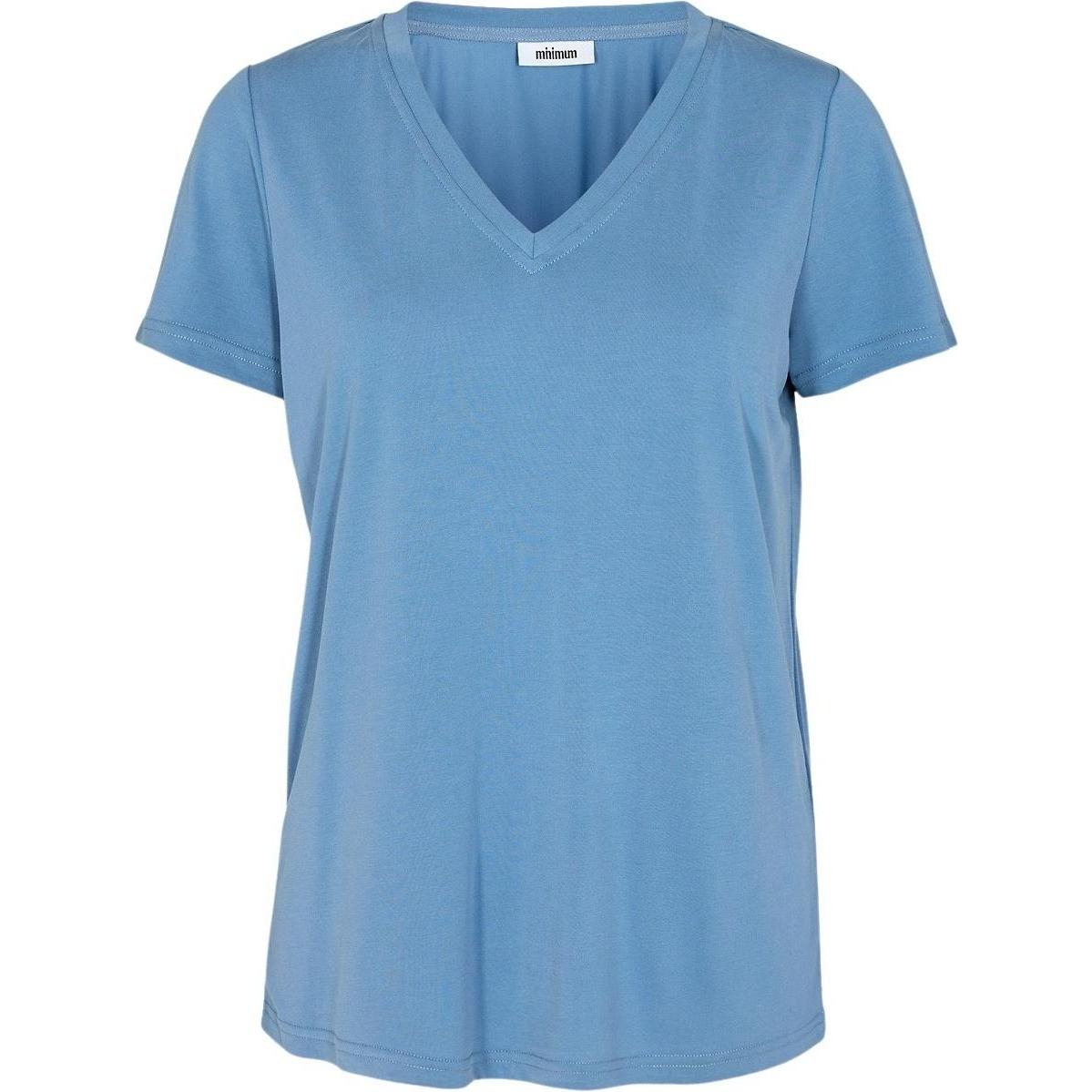Minimum, Damen, Shirt, t-shirt damen rynih 0281, Blau, (L)
