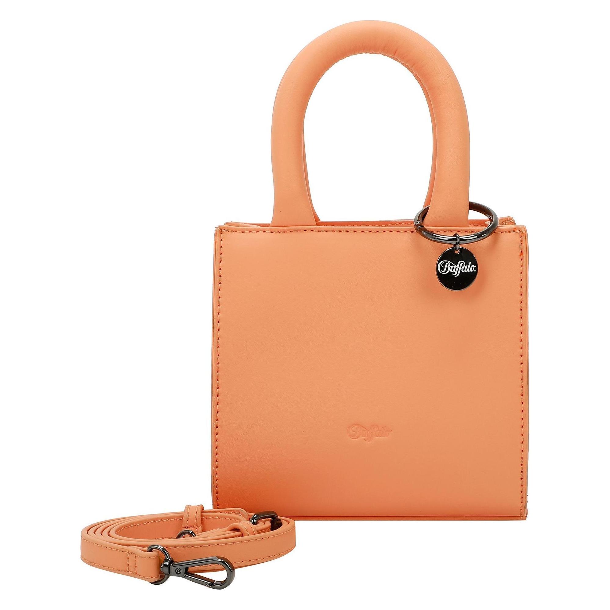 Buffalo, Damen, Handtasche, Boxy Mini Bag Handtasche 17.5 Cm, Orange, Beige