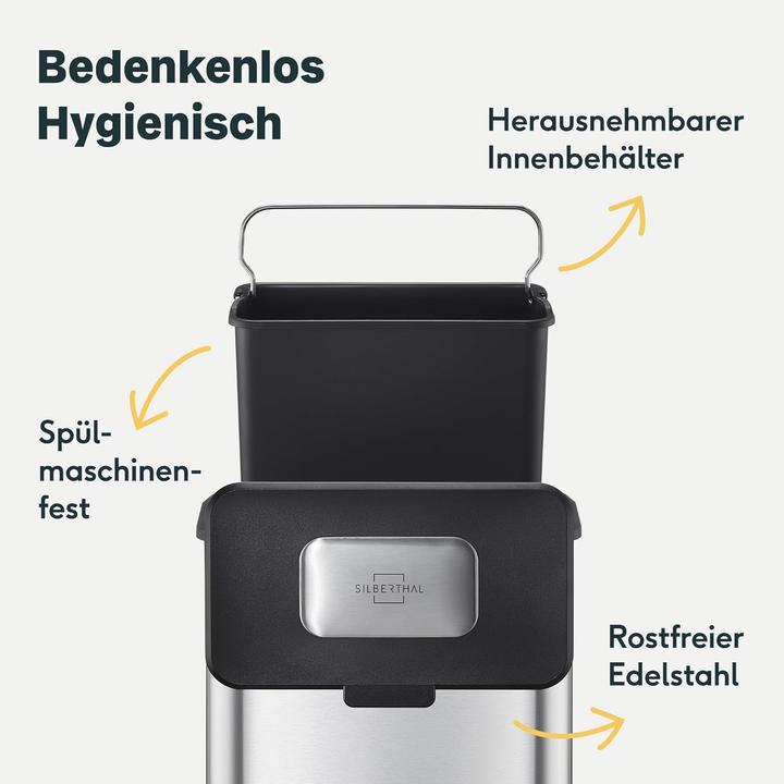 Produktbild Silberthal Biomülleimer mit Aktivkohlefilter (4 l)
