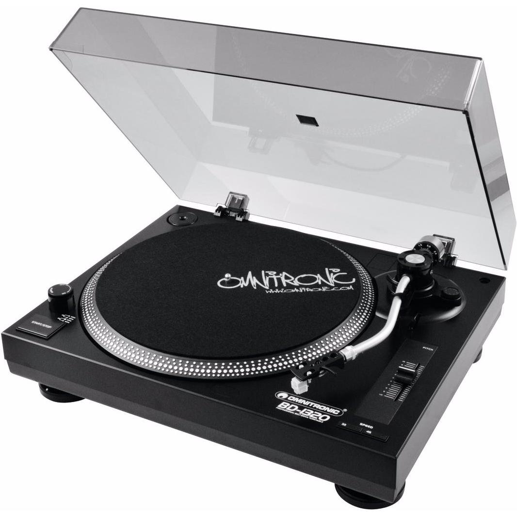 Omnitronic Bd-1320 (Manuell), Plattenspieler, Schwarz