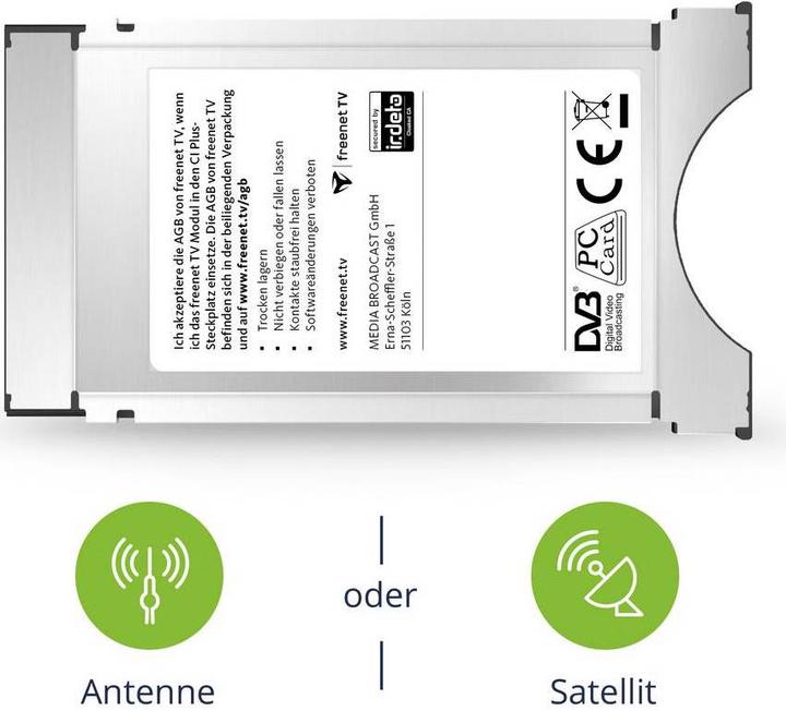 Produktbild Freenet TV Entertainment Paket (Irdeto, CI Modul)