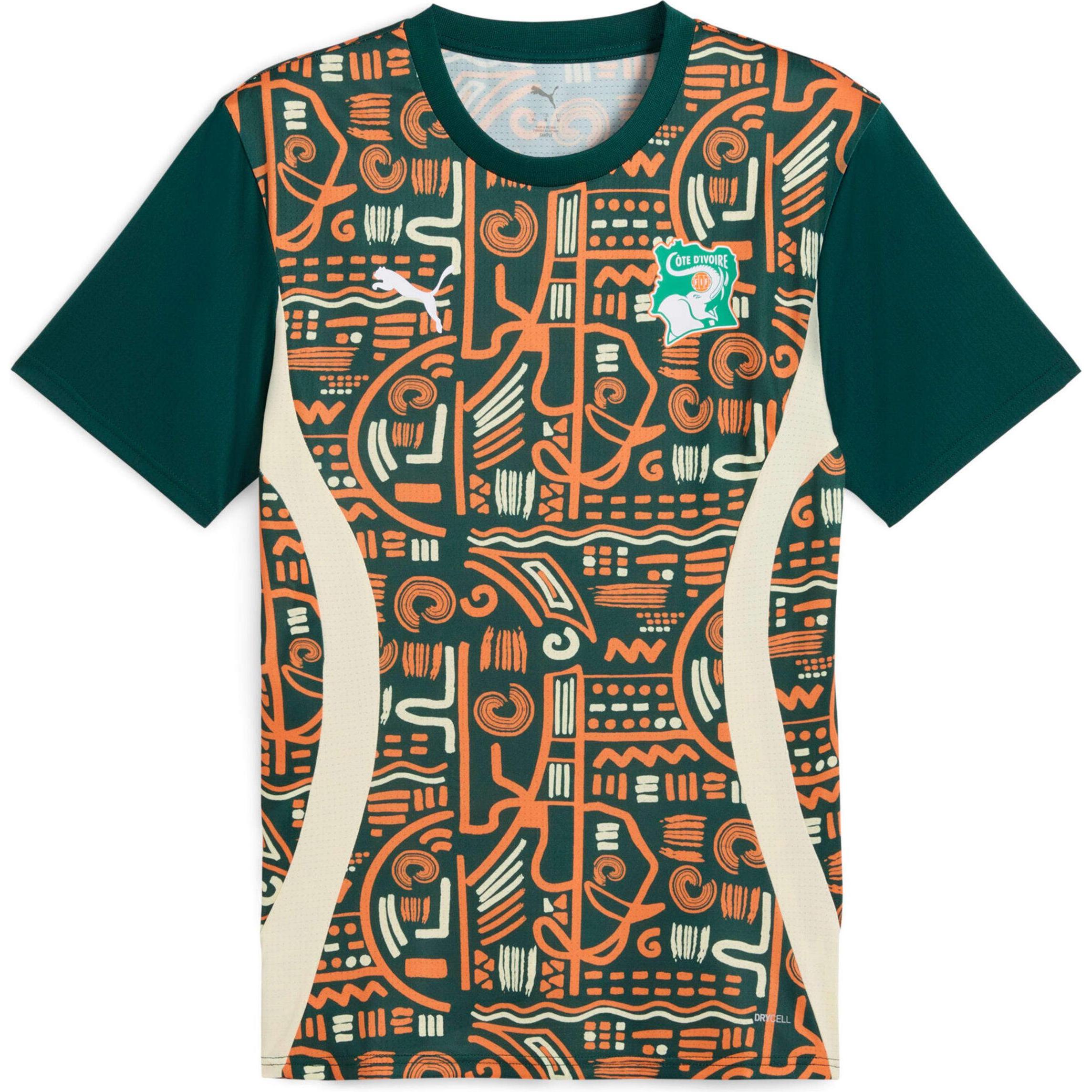 Puma, Herren, Fussballtrikot, voranstosstrikot côte d'ivoire 2024 (L), Grün, L