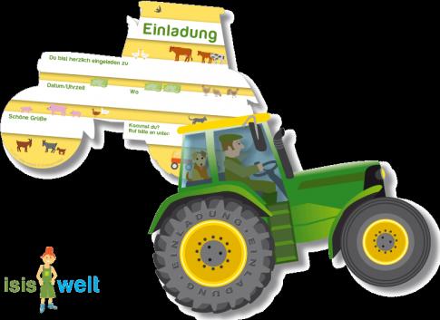 Actual product image DH-Konzept Invitation Tractor Farm