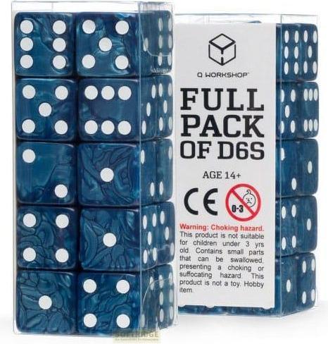 Q Workshop Würfel Set Full Pack D6 Kobalt (20)