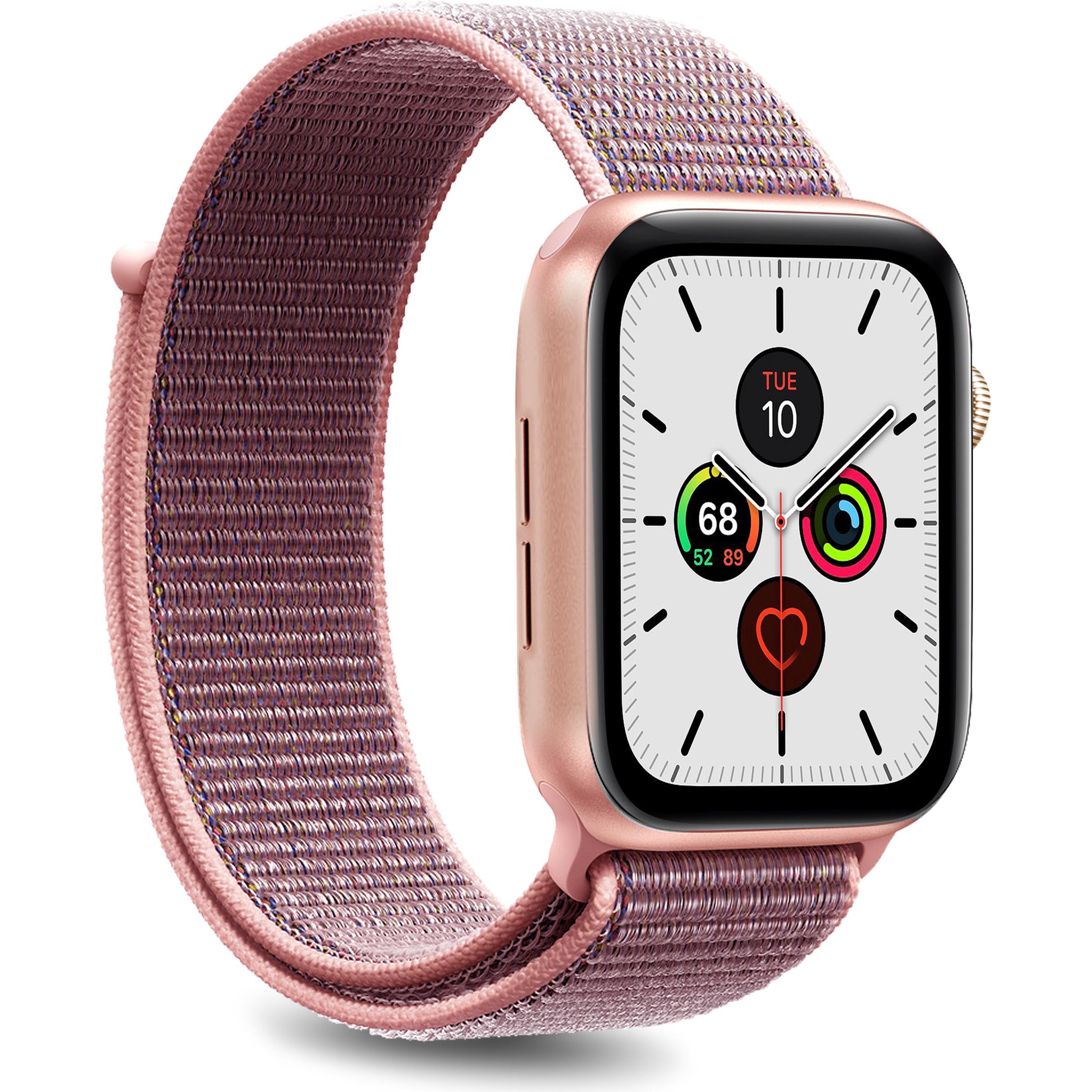 Puro Wristband 42-44mm (44 mm, Nylon), Uhrenarmband, Pink