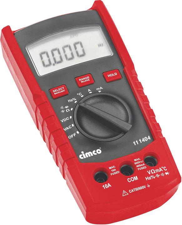Actual product image Cimco multimeter (CAT III)