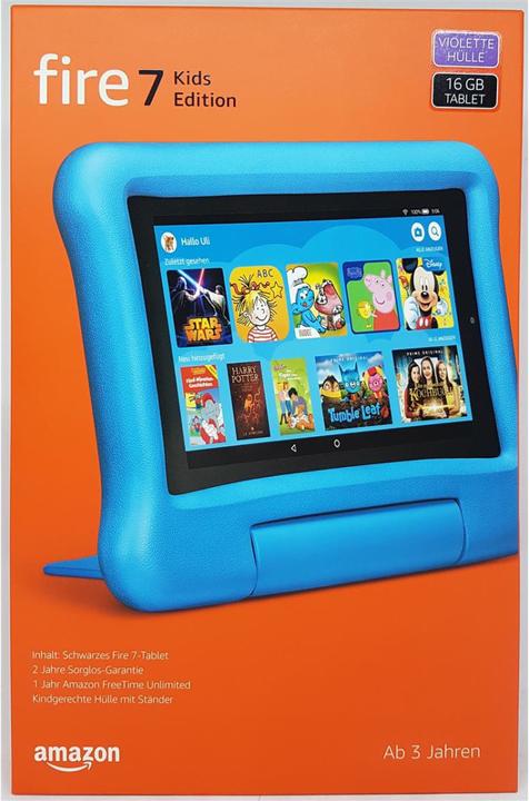 Produktbild Amazon Fire 7 Kids Edition - 17,8 cm (7 Zoll) - 1024 x 600 Pixel - 16 GB - 1 GB - 1,3 G (7", 16 GB, Violet)