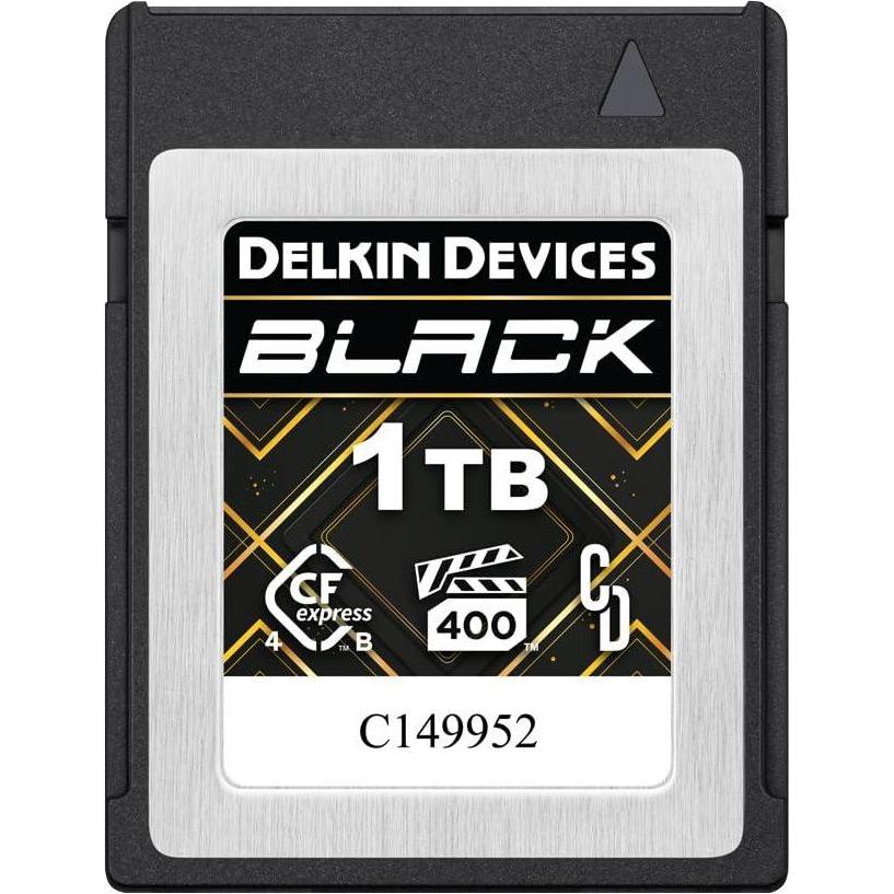 Delkin CFexpress 4.0 BLACK Type B R3630/W3130 (VPG400) 1TB (1000 GB, CFexpress tipo B), Scheda di memoria, Nero