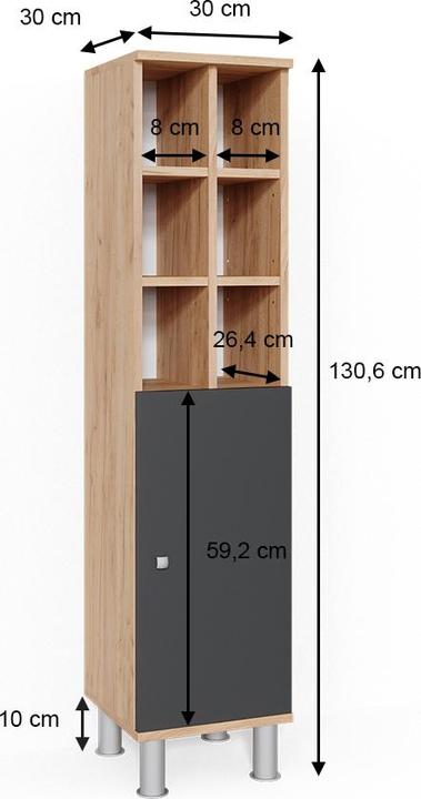 Actual product image Vicco Fynn (30 x 30 x 130.60 cm)