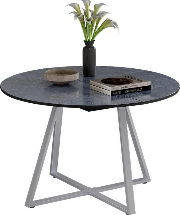 Actual product image Vicco Dining table Loyd, Anthracite/Grey, 120 x 120 cm Extendable
