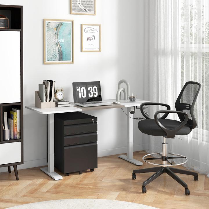 Produktbild Vinsetto Rollcontainer mit Schubladen und Ablagefläche (39 x 48 x 60 cm)