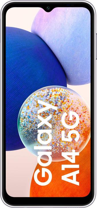 Actual product image Samsung Galaxy A14 5G (64 GB, Silver, 6.60", Dual SIM, 5G)