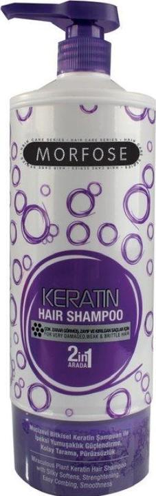 Image du produit Morfose Morphhose - Professional Reach Hair Shampoo 2In1 Keratin Shampooing à la kératine pour restaurer (1000 ml, Shampoing liquide)