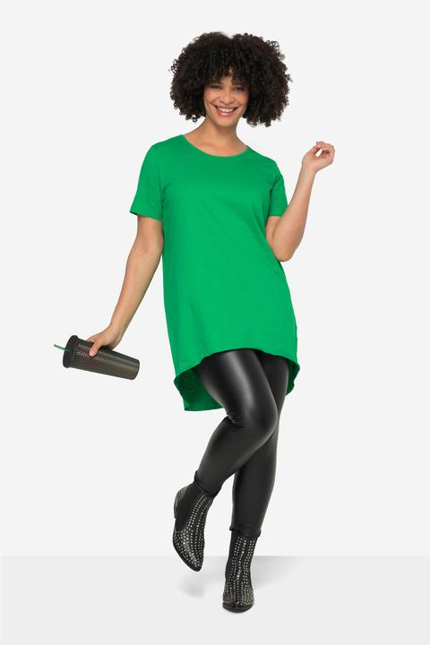 Image du produit Angel of Style T-shirt long à col rond, manches courtes et ourlet arrondi (48)