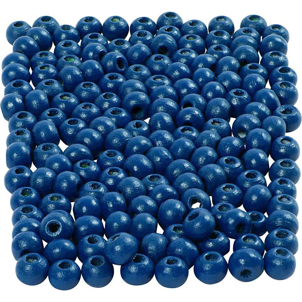Thumbnail - Creativ Company Holzperlen Blau, 150 Stück.