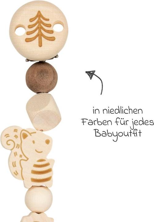 Image du produit Goki Attache-sucette Écureuil (1 x)