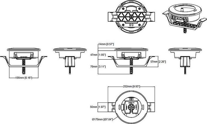 Actual product image Axis Installation housing TM3204 White (Housing)