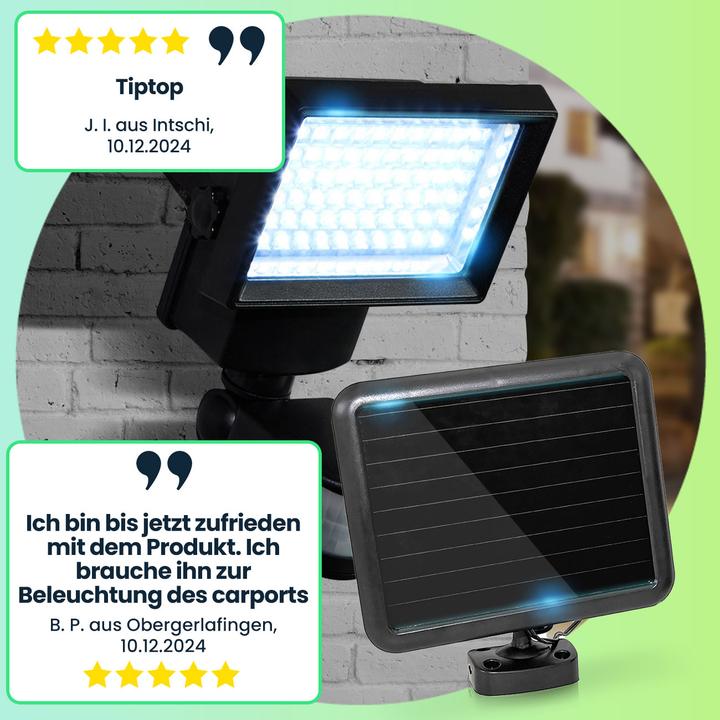 Actual product image Casativo LED wall washer with solar panel (600 lm, IP44)