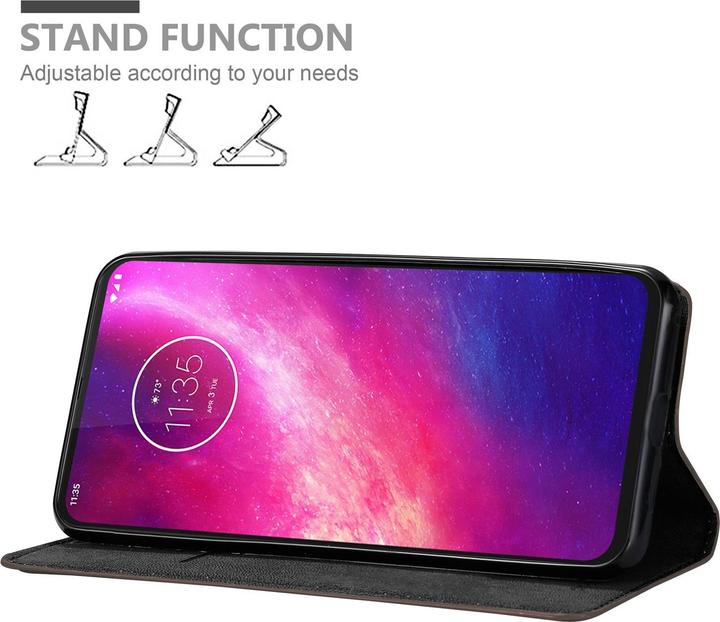 Productafbeelding Cadorabo Boek Onzichtbare Magneethoes (Motorola One Hyper)