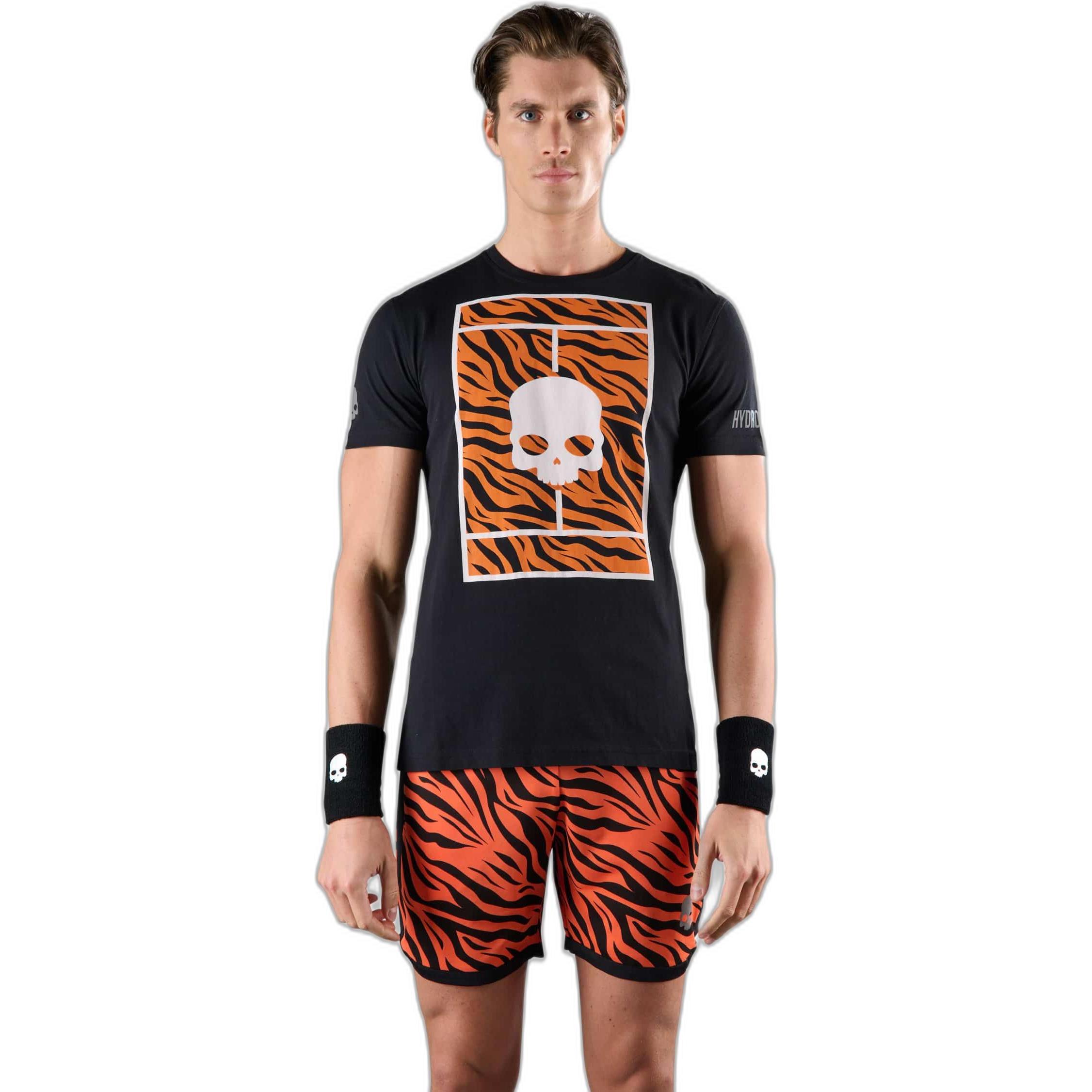 Hydrogen, Herren, Sportshirt, t-hirt (S), Schwarz, Orange, S