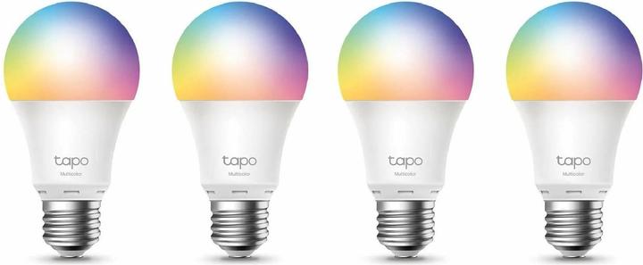 Immagine prodotto TP-Link Lampadina Tapo L530E E27 Smart WLAN (confezione da 4) (E27, 8.70 W, 806 lm, 4 x, F)
