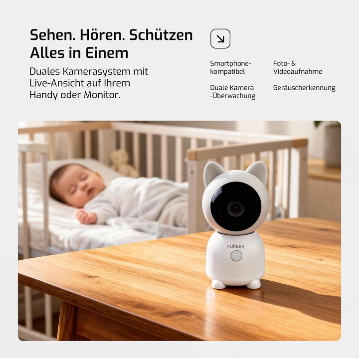 Produktbild Furber Babyphone DUAL mobil, Produktkategorie: Sonstiges (200 m)