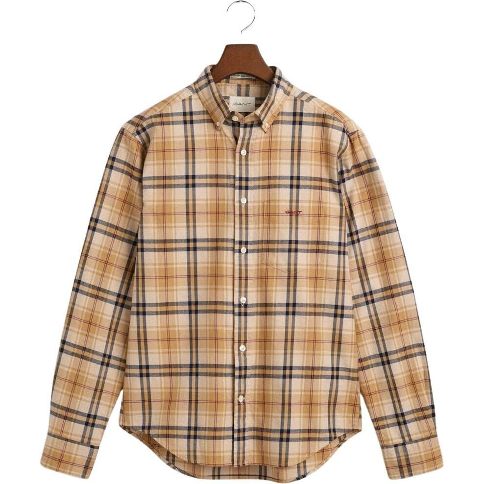 Thumbnail - GANT, Herren, Hemd, Flanellhemd, Bronze, (S)