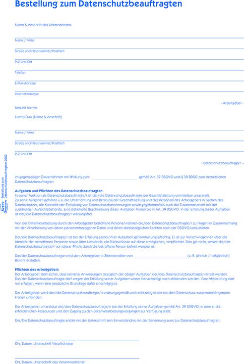 Nährwerte und Zutaten Avery Formular Datenschutzbeauftragter