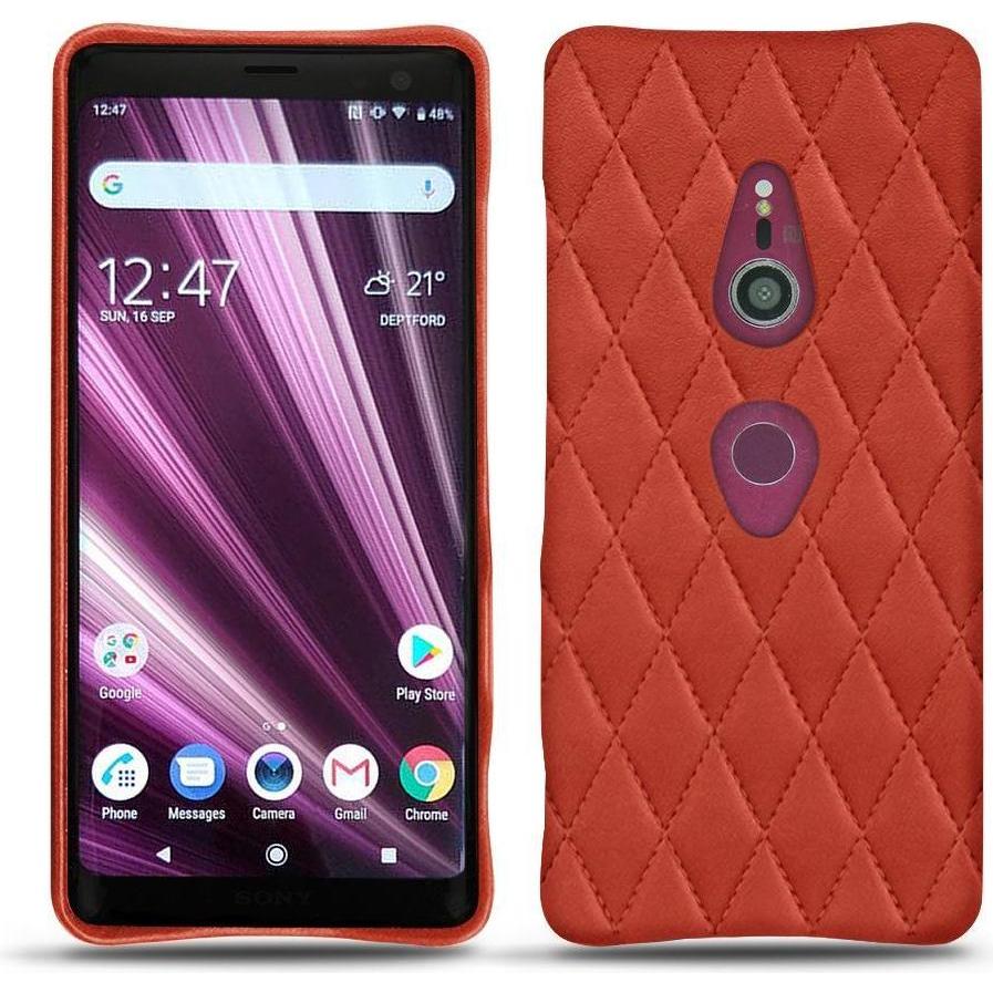 Noreve Lederschutzhülle (Sony Xperia XZ3), Smartphone Hülle, Orange