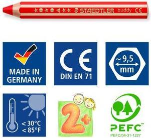 Actual product image Staedtler Crayon Noris junio 6ST (6x)
